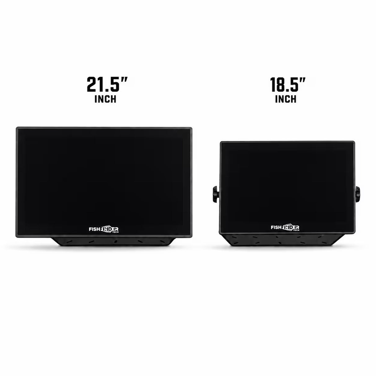 Fish-Finder-Tech Smart Screen 21.5 inch and 18.5 inch fish finder display size comparison