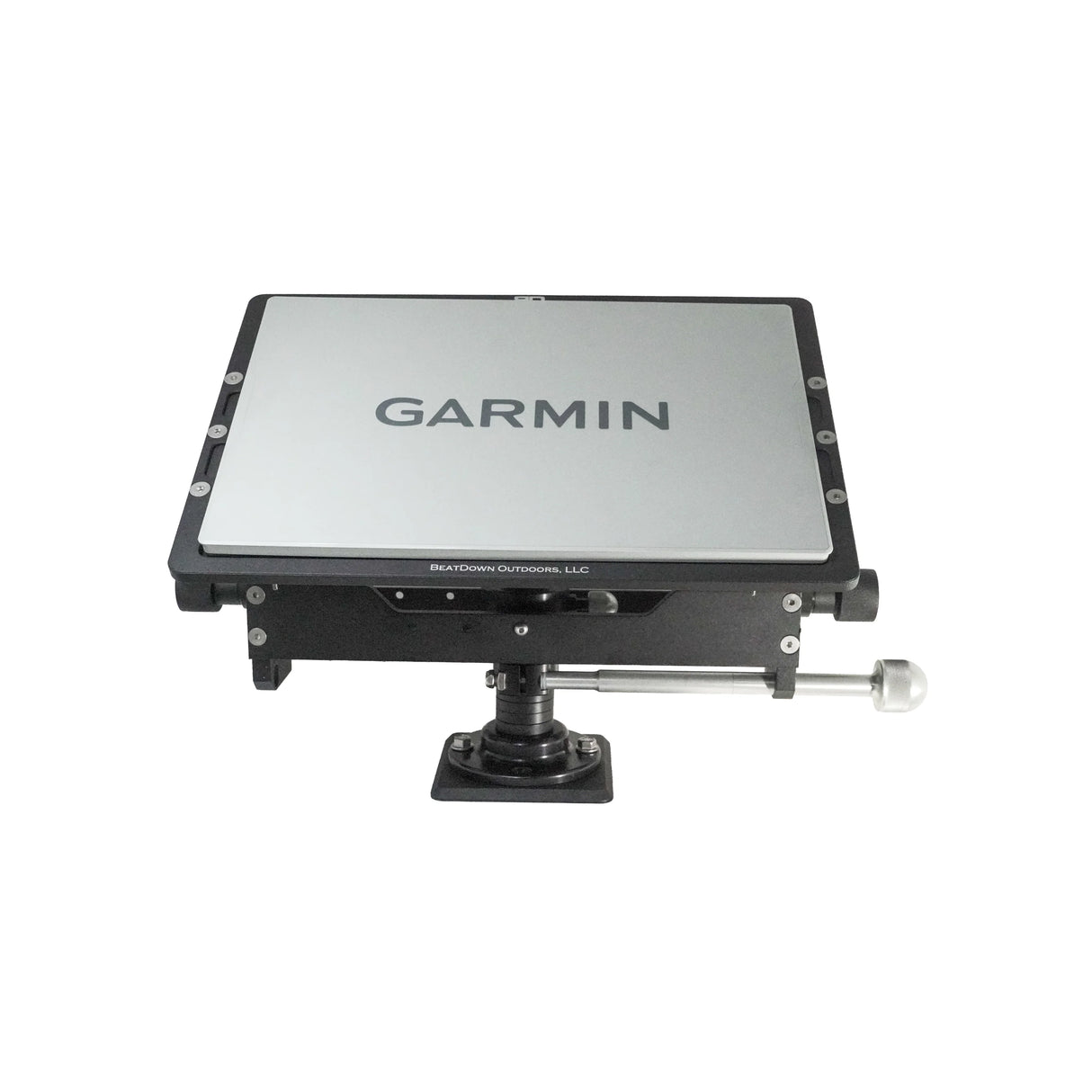 Front view of Garmin 9000 display on Ultimate Single Pole Short Mount