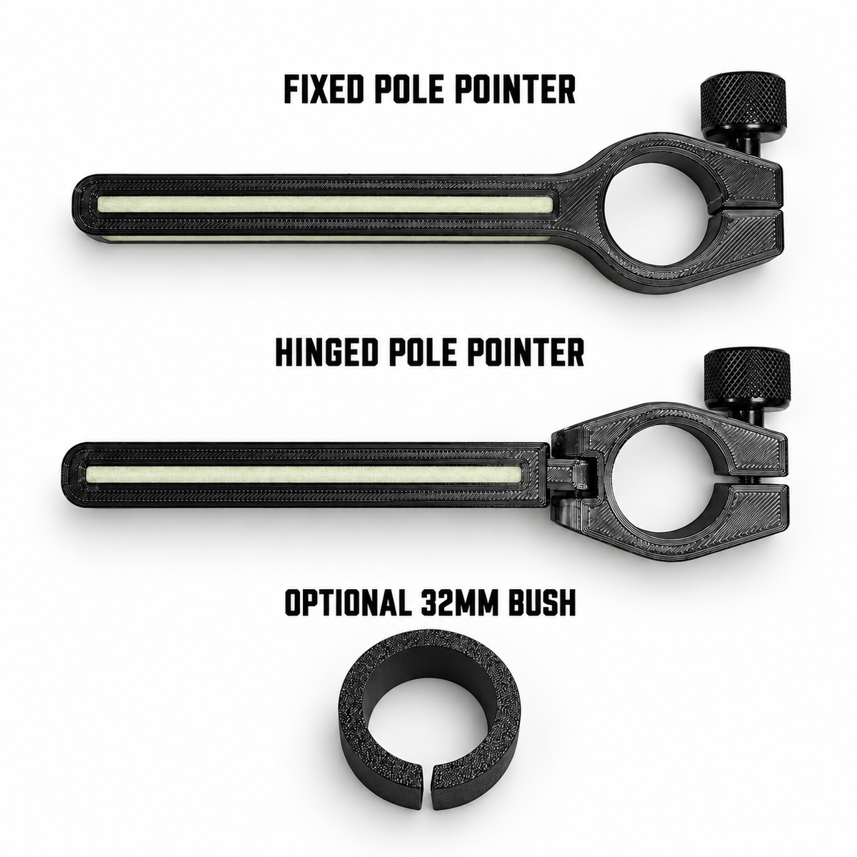 Fish Finder Tech Glow-in-the-Dark Transducer Pole Pointer