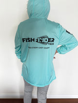 fishfindertech make every cast count hooded fishing shirts