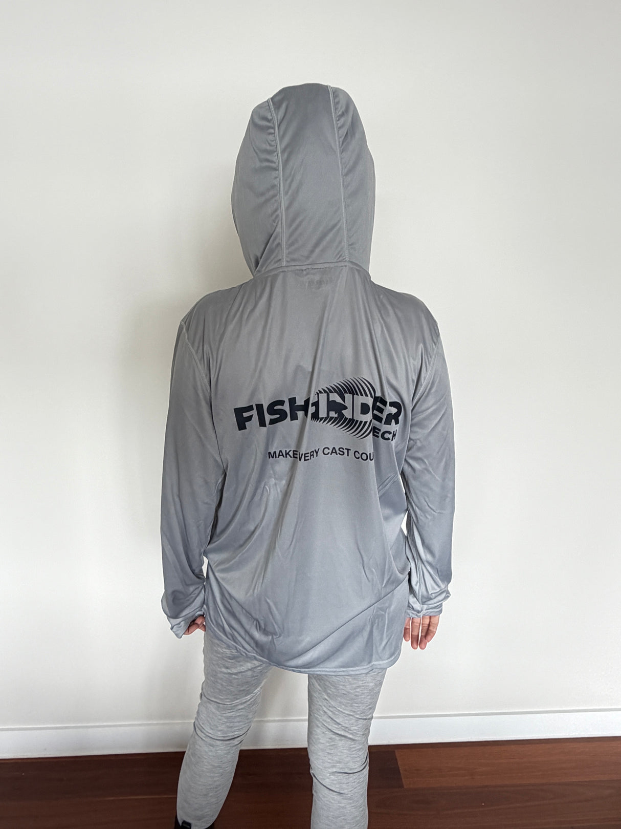 fishfindertech make every cast count hooded fishing shirts
