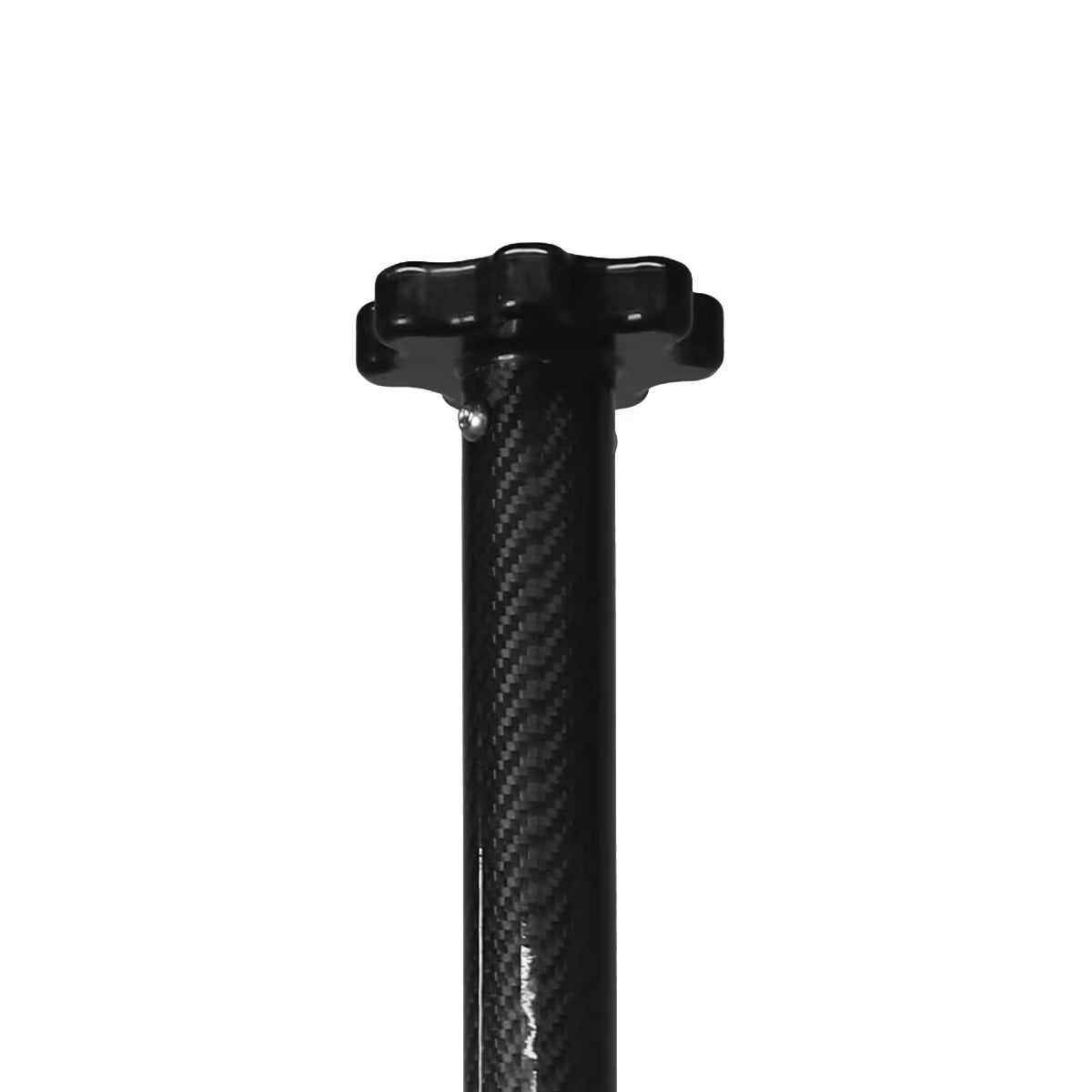 Dead Hold 360 transducer mount base with carbon pole for live sonar positioning