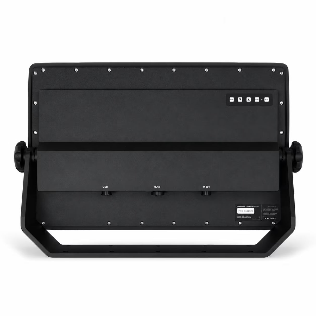 Fish Finder Tech Smart Screen 18.5 Inch showing rear connections
