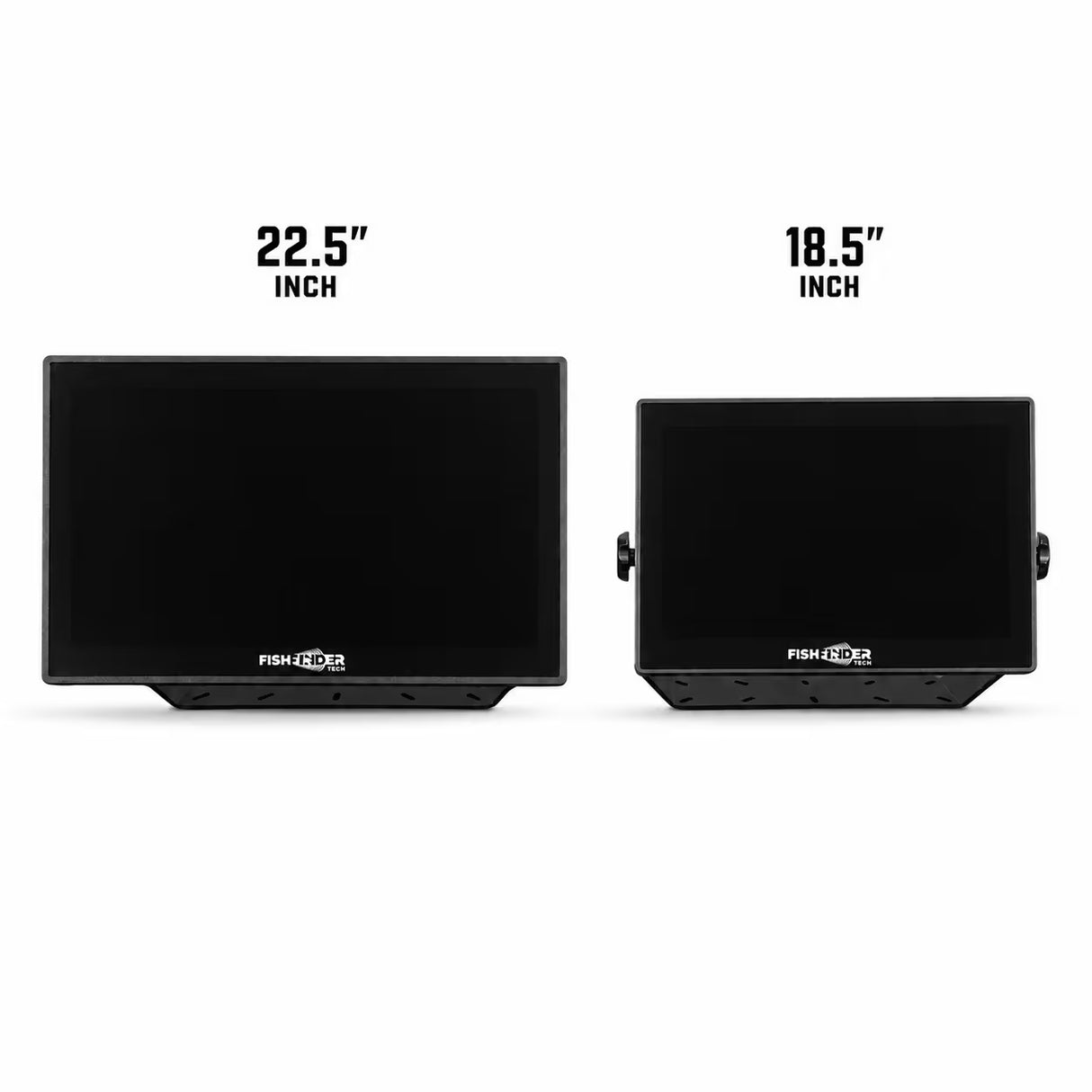 Fish Finder Tech Smart Screen 18.5 Inch showing size comparison