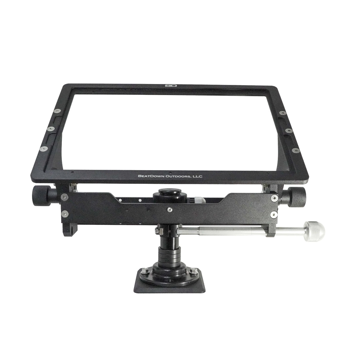 Front view of Garmin 9000 Short Mount with centre pole and cradle frame