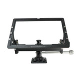Front frame view of Garmin 9000 fish finder cradle with short mount hardware
