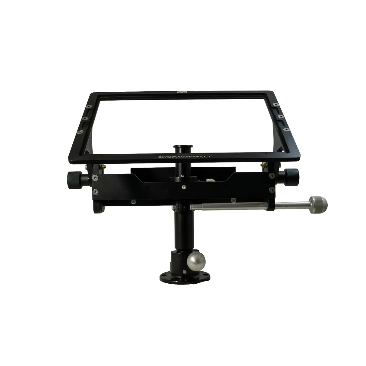 Front view of Garmin 9000 Ultimate Single Pole Short Mount with adjustable cradle